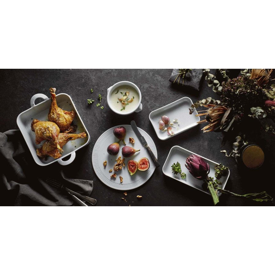 Pillivuyt Pliss Tapas-Teller 12x18 cm, Wei