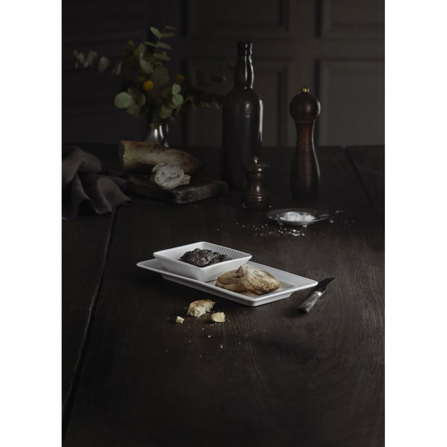 Pillivuyt Pliss Platte Rechteckig 26 cm, Wei