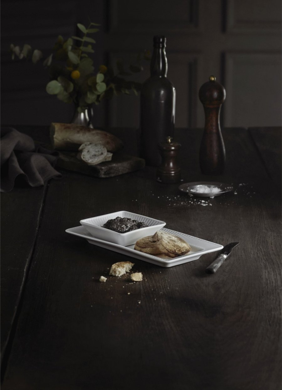 Pillivuyt Pliss Platte Rechteckig 26 cm, Wei