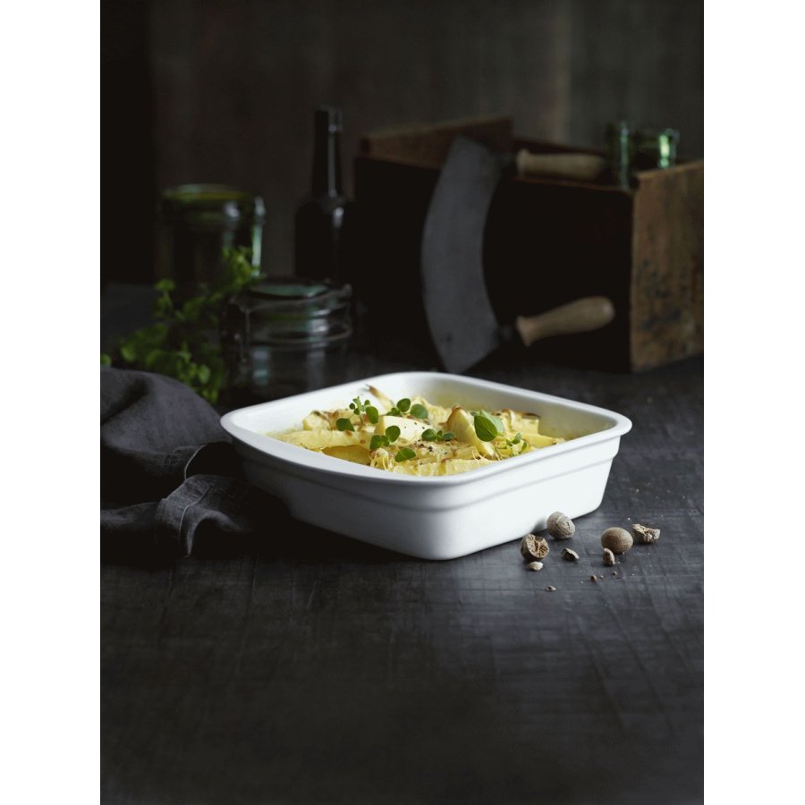 Pillivuyt Serie Originale Fad 24x24 cm, Hvid