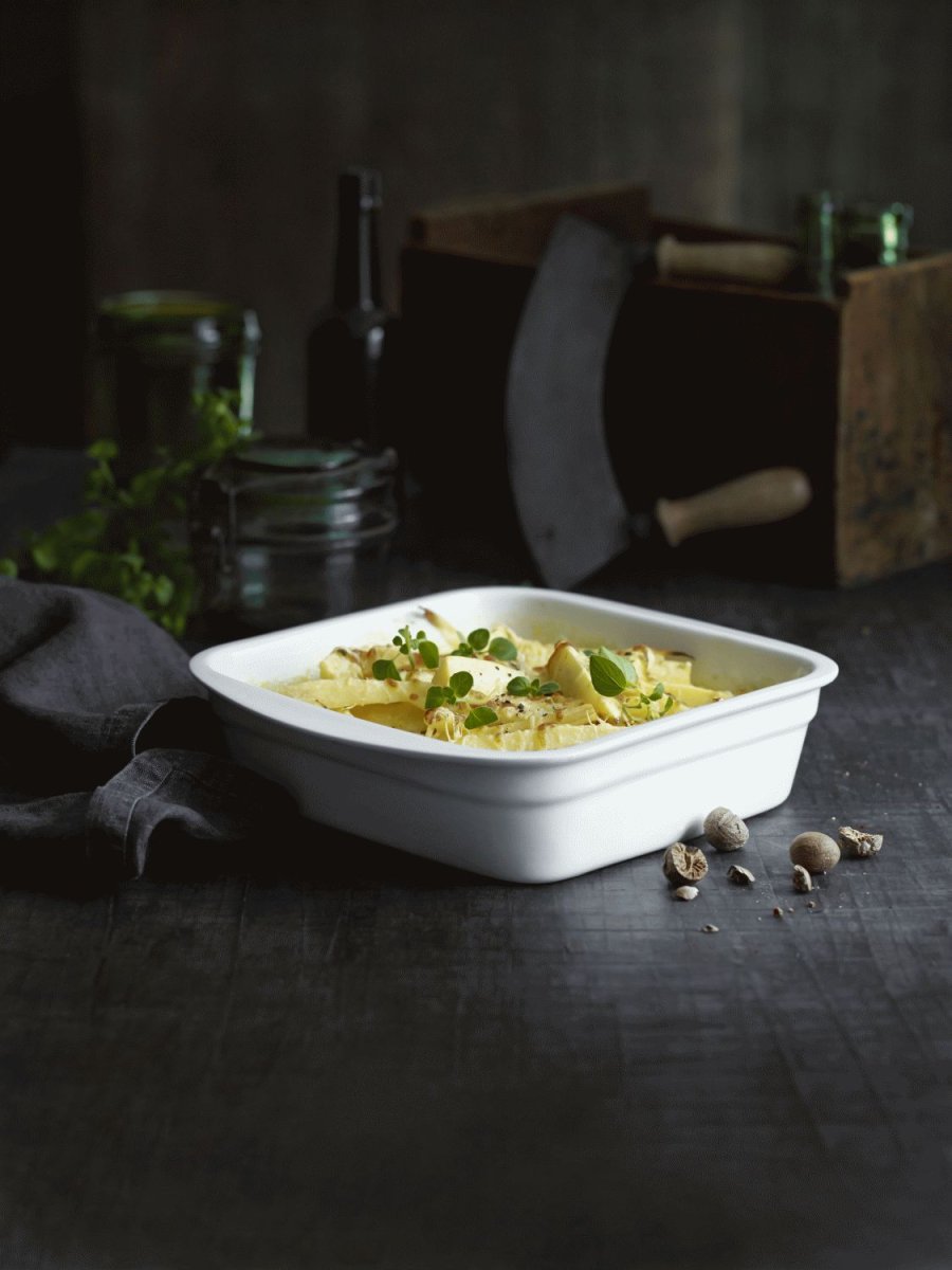 Pillivuyt Serie Originale Fad 24x24 cm, Hvid