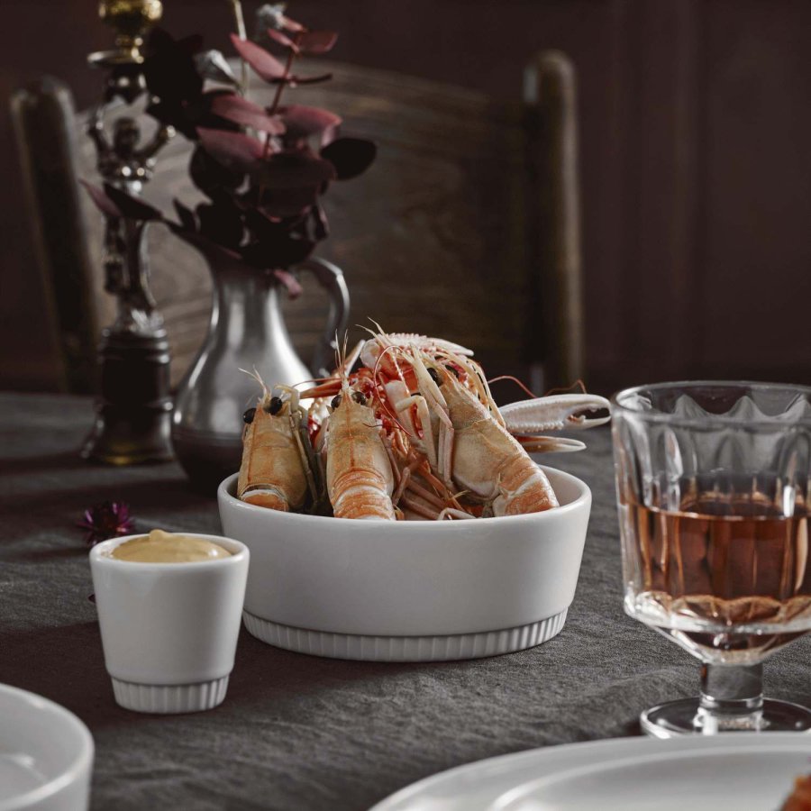 Pillivuyt Toulouse Souffléform groß 7,7 cm/18 cl, Weiß