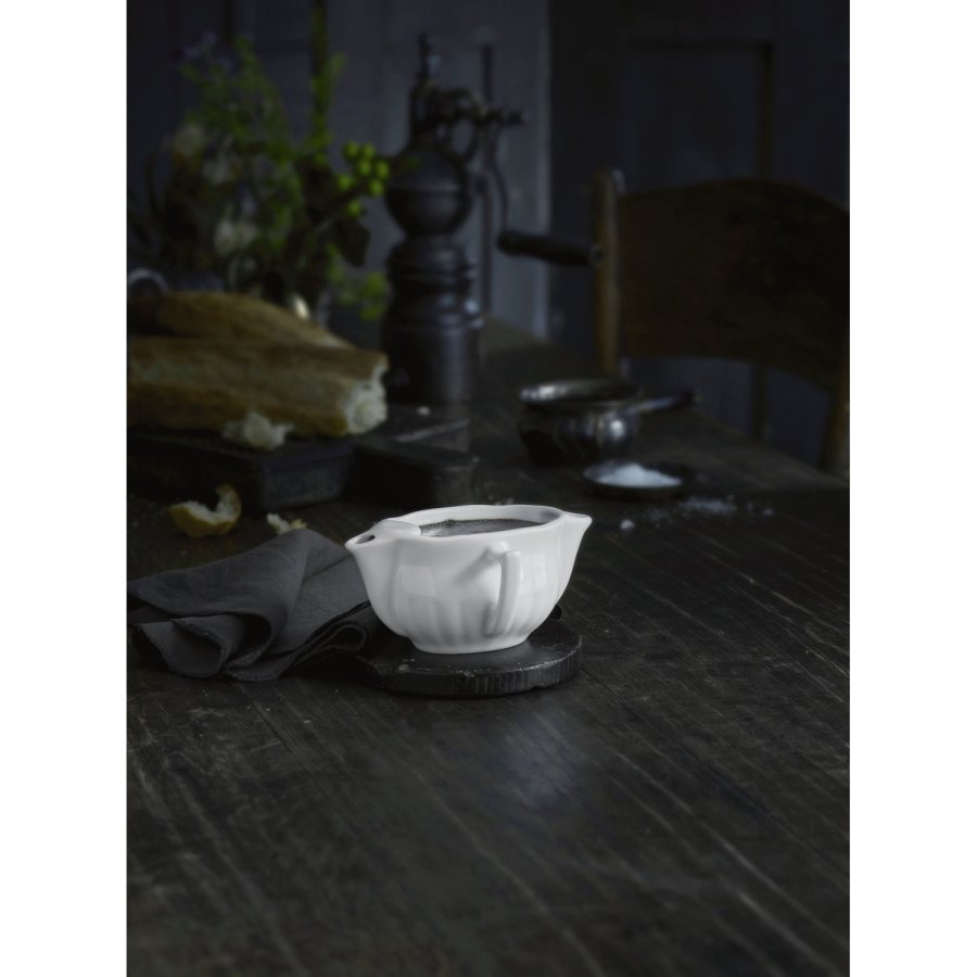 Pillivuyt Sauciere mit Fett-Trenner 30 cl, Wei