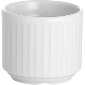 Pillivuyt Plissé ggebger H4 cm, Hvid
