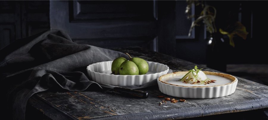 Pillivuyt Tartenform 24 cm, Wei