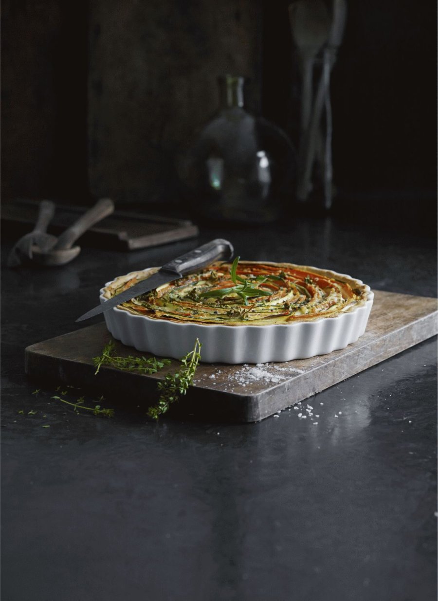 Pillivuyt Tartenform 25 cm, Wei