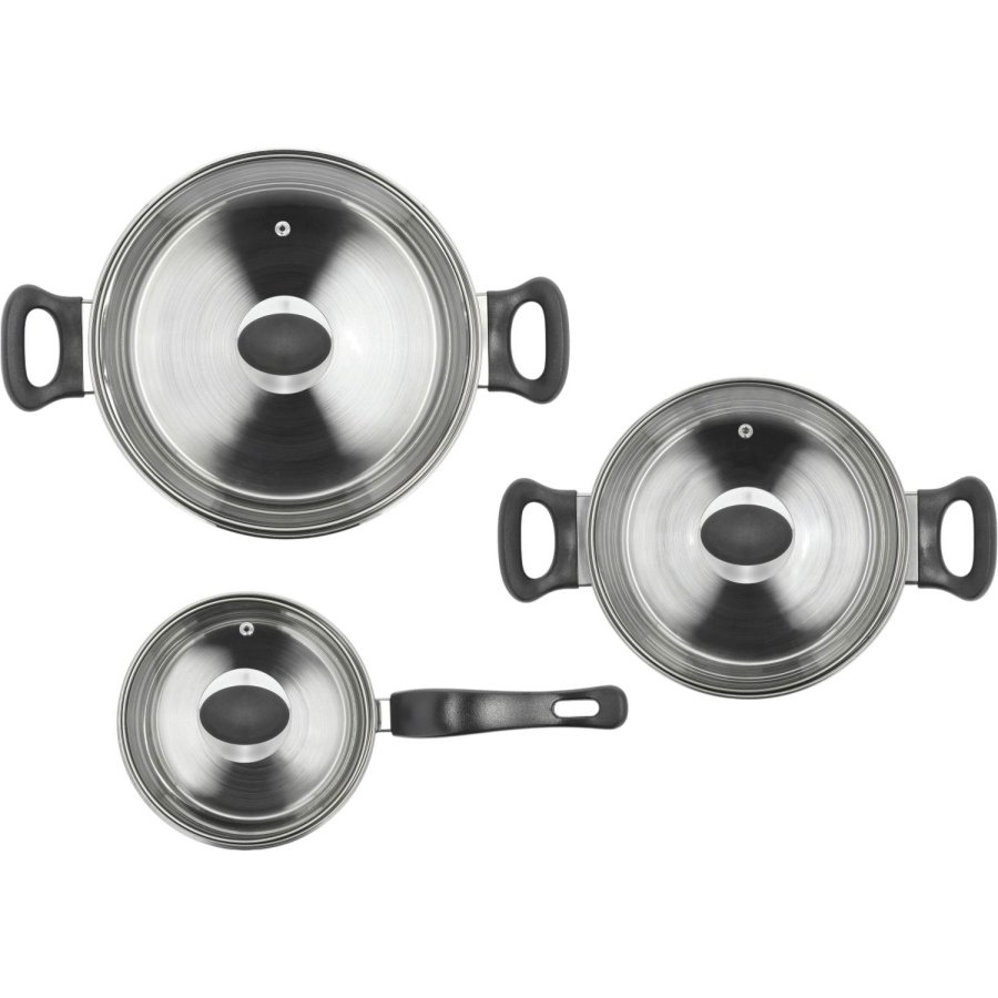 Funktion Topf-Set 6-teilig, Edelstahl