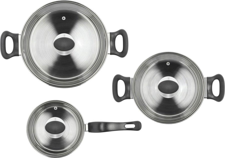 Funktion Topf-Set 6-teilig, Edelstahl