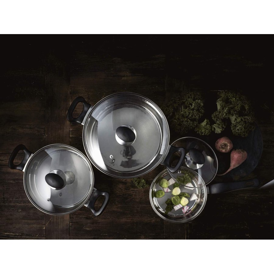 Funktion Topf-Set 6-teilig, Edelstahl