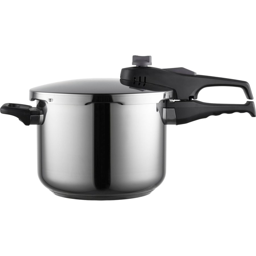 Funktion Schnellkochtopf mit Deckel und Korb 6 L, Stahl