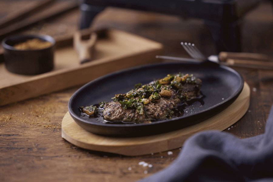 HOLM Teller 27x17 cm, Schwarz