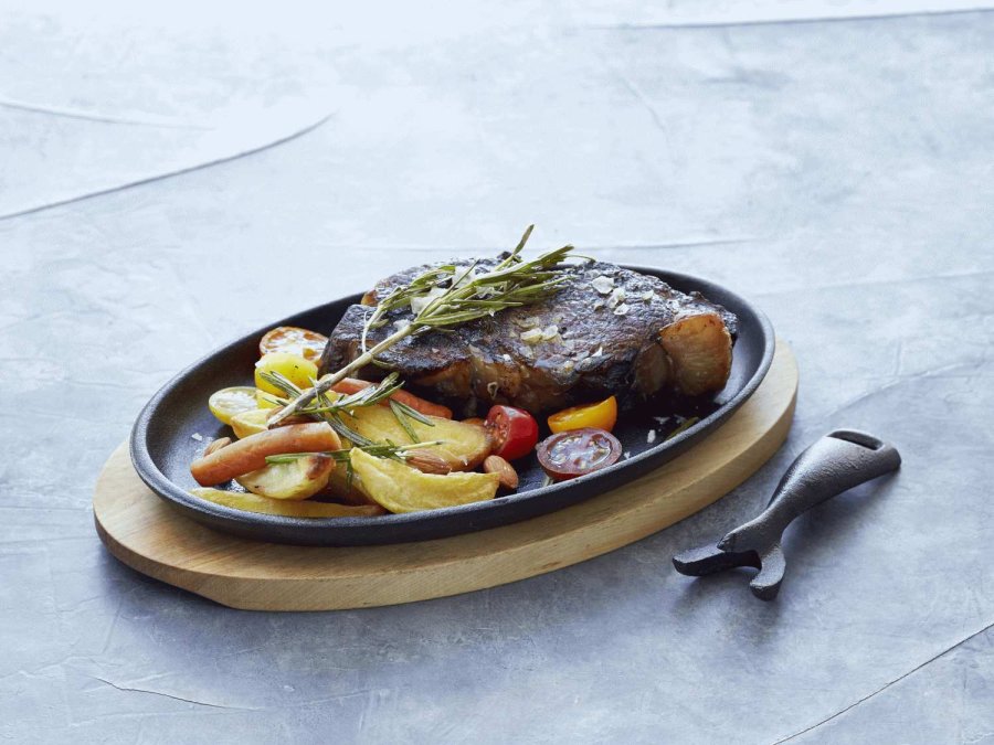 HOLM Teller 27x17 cm, Schwarz