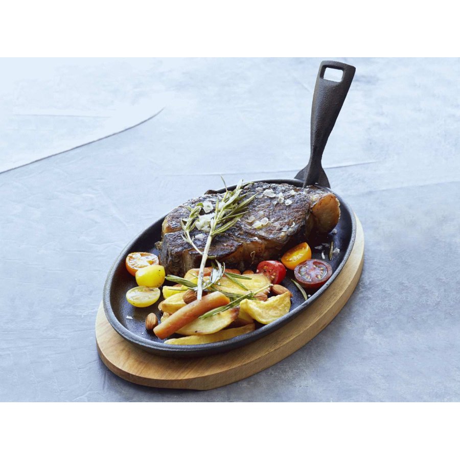 HOLM Teller 27x17 cm, Schwarz