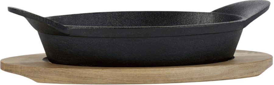 HOLM Tablett/Teller 21x15x4 cm, Schwarz