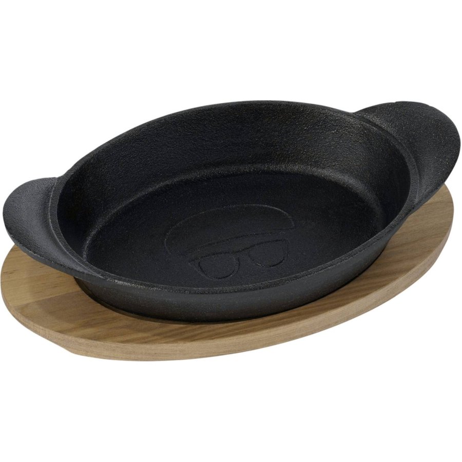 HOLM Tablett/Teller 21x15x4 cm, Schwarz