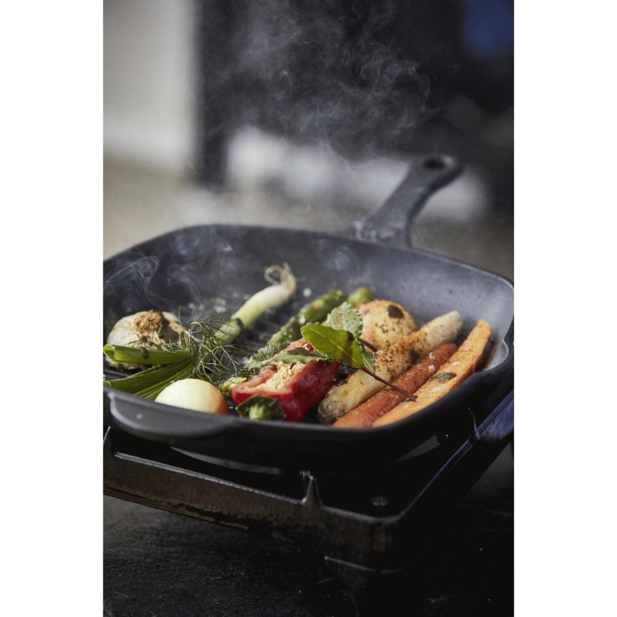 HOLM Grillpfanne 28x28 cm, Schwarz