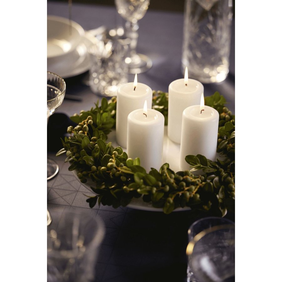 Pillivuyt Pliss Platte auf Sockel 31,5 cm, Wei