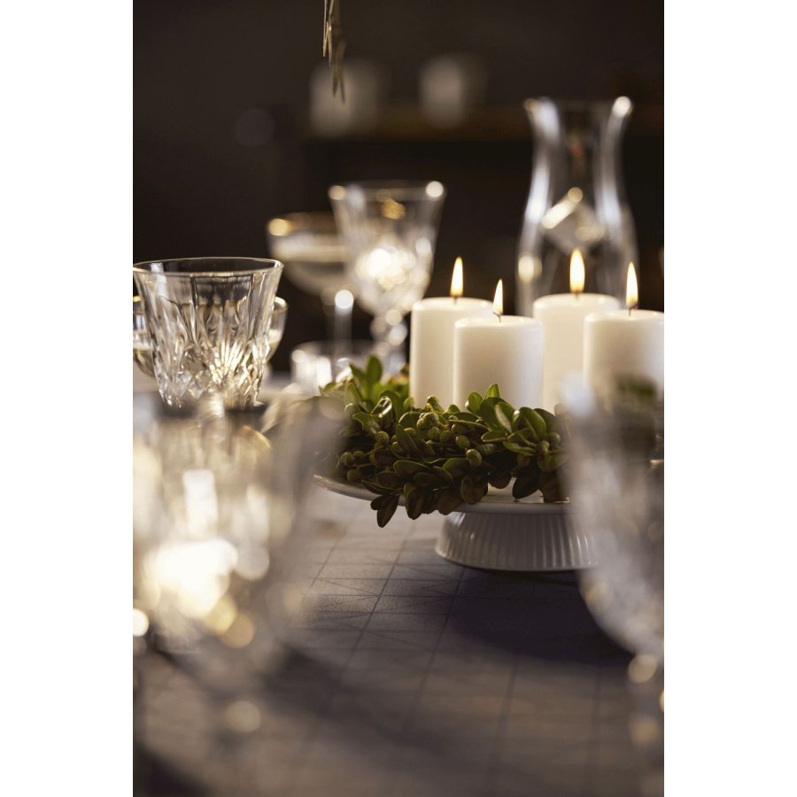 Pillivuyt Pliss Platte auf Sockel 31,5 cm, Wei