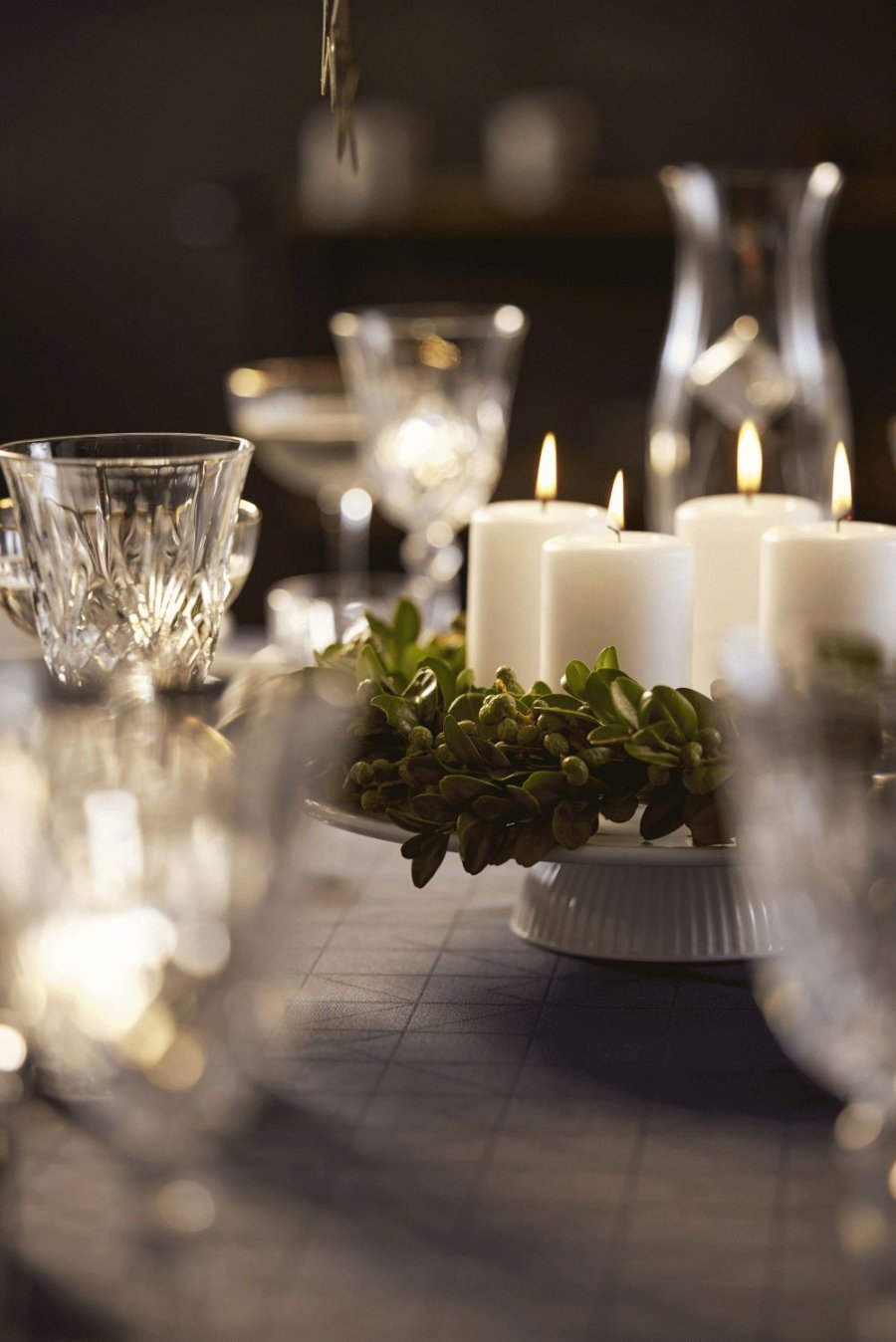 Pillivuyt Pliss Platte auf Sockel 31,5 cm, Wei