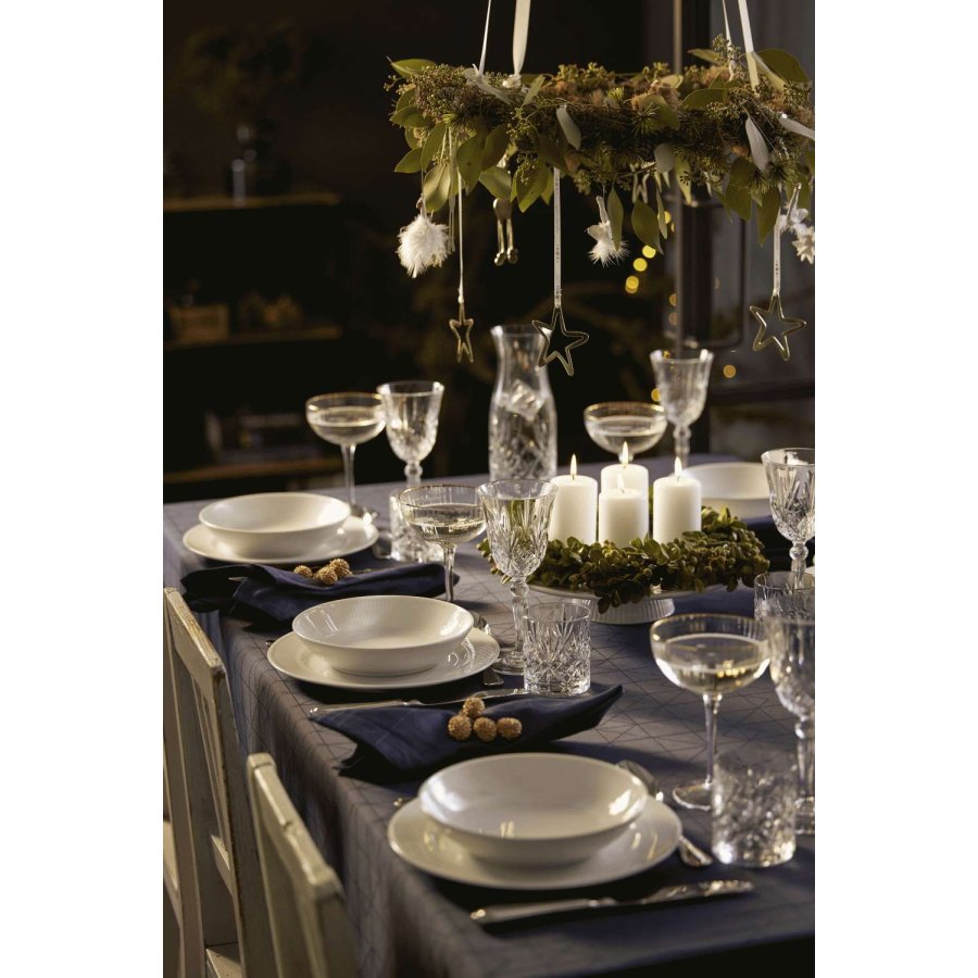 Pillivuyt Pliss Platte auf Sockel 31,5 cm, Wei