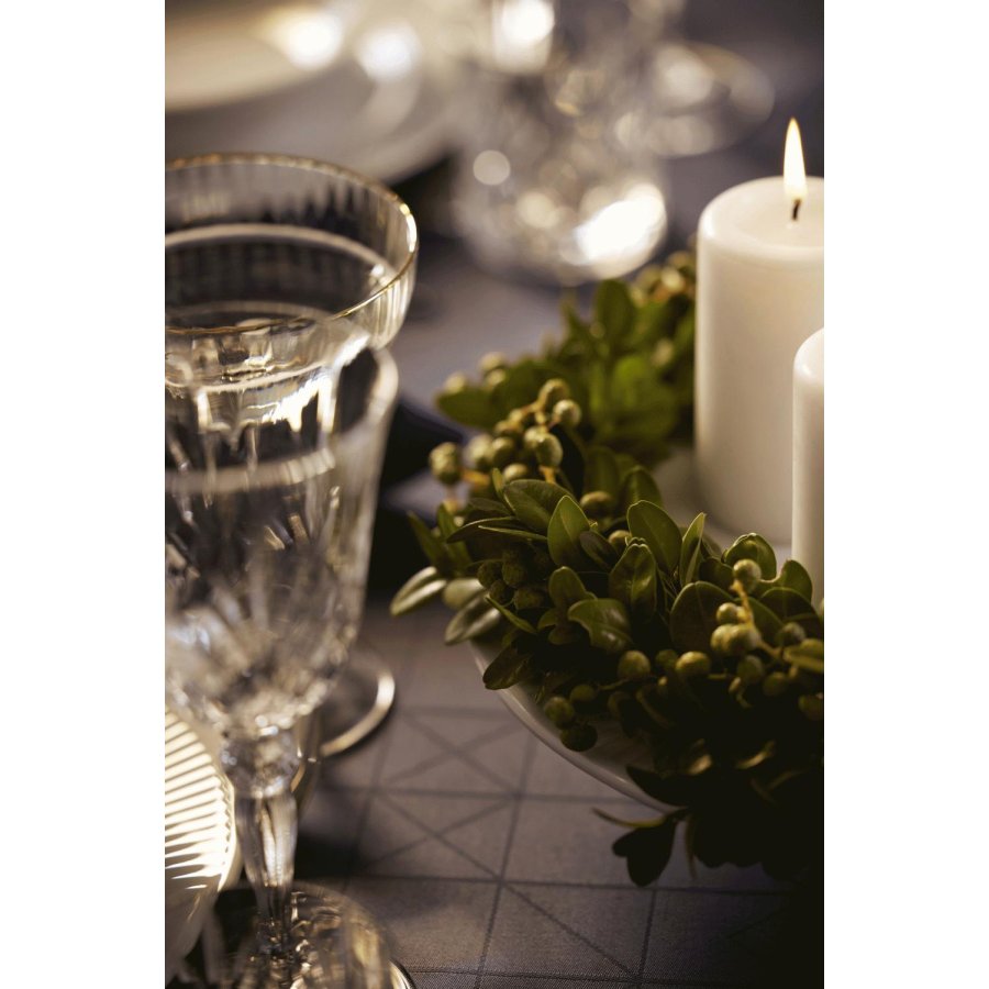 Pillivuyt Pliss Platte auf Sockel 31,5 cm, Wei