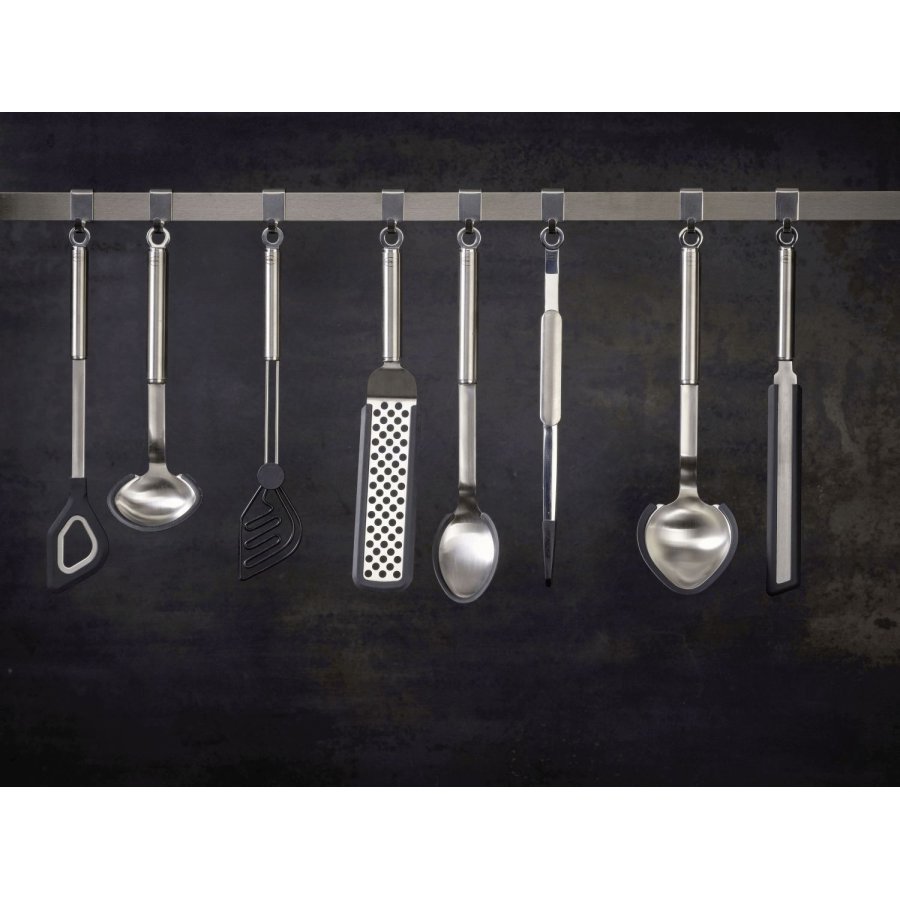 Rsle Flexibler Wender m. Lcher und Risse 26 cm, Stahl/Schwarz