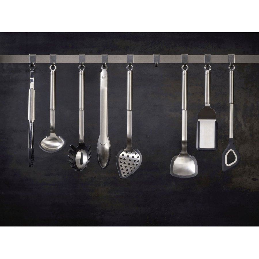 Rsle Flexibler Wender m. Lcher und Risse 26 cm, Stahl/Schwarz