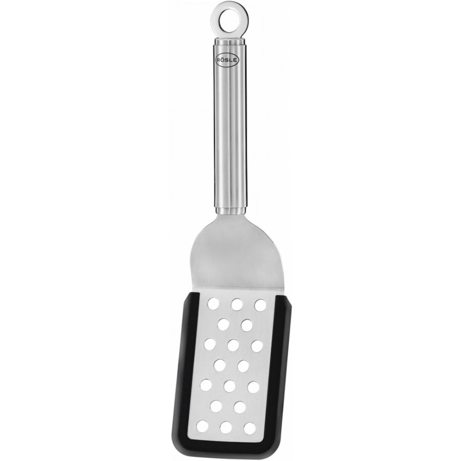 Rsle Flexibler Wender m. Lcher und Risse 26 cm, Stahl/Schwarz