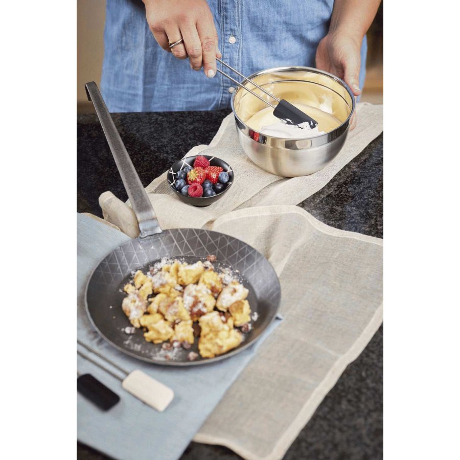 Rsle Spatel/Teigschaber Schmal 26 cm, Stahl/Schwarz