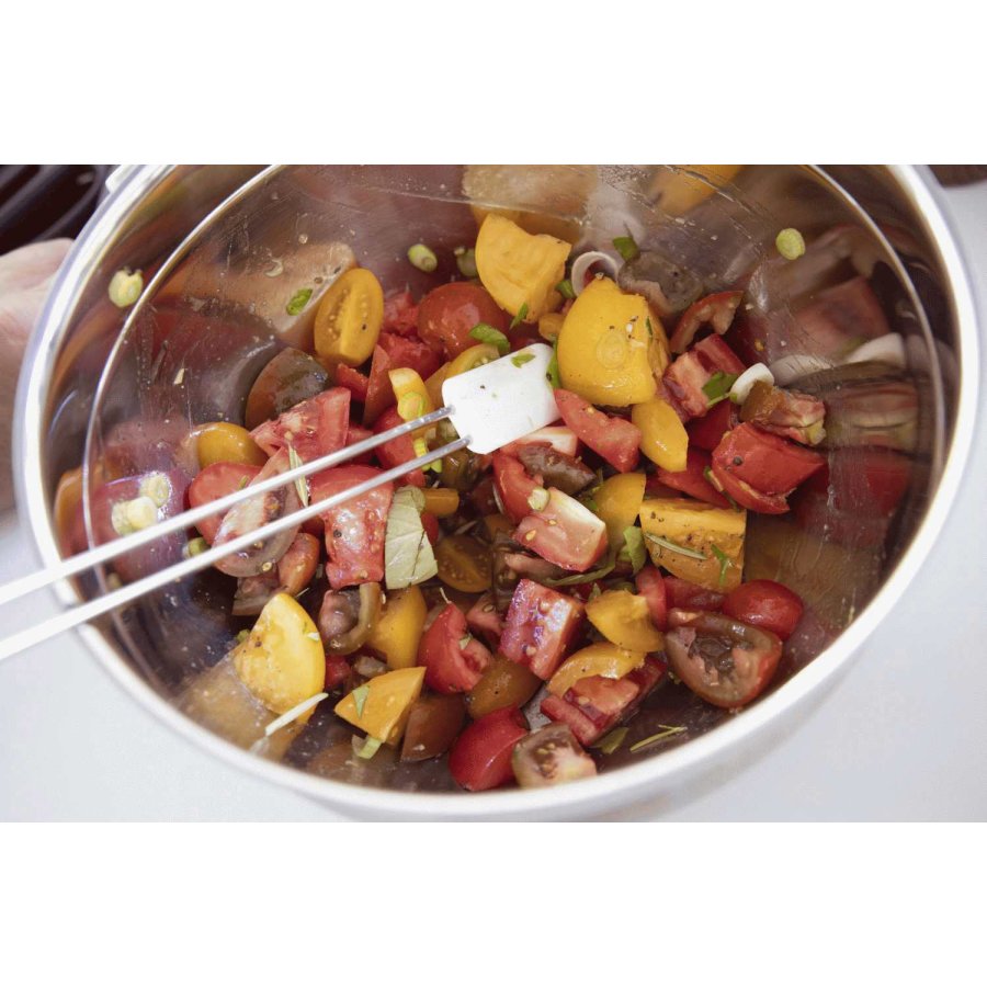 Rsle Spatel/Teigschaber schmal 26 cm, Stahl/Wei