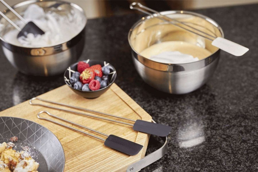 Rsle Spatel/Teigschaber schmal 26 cm, Stahl/Wei