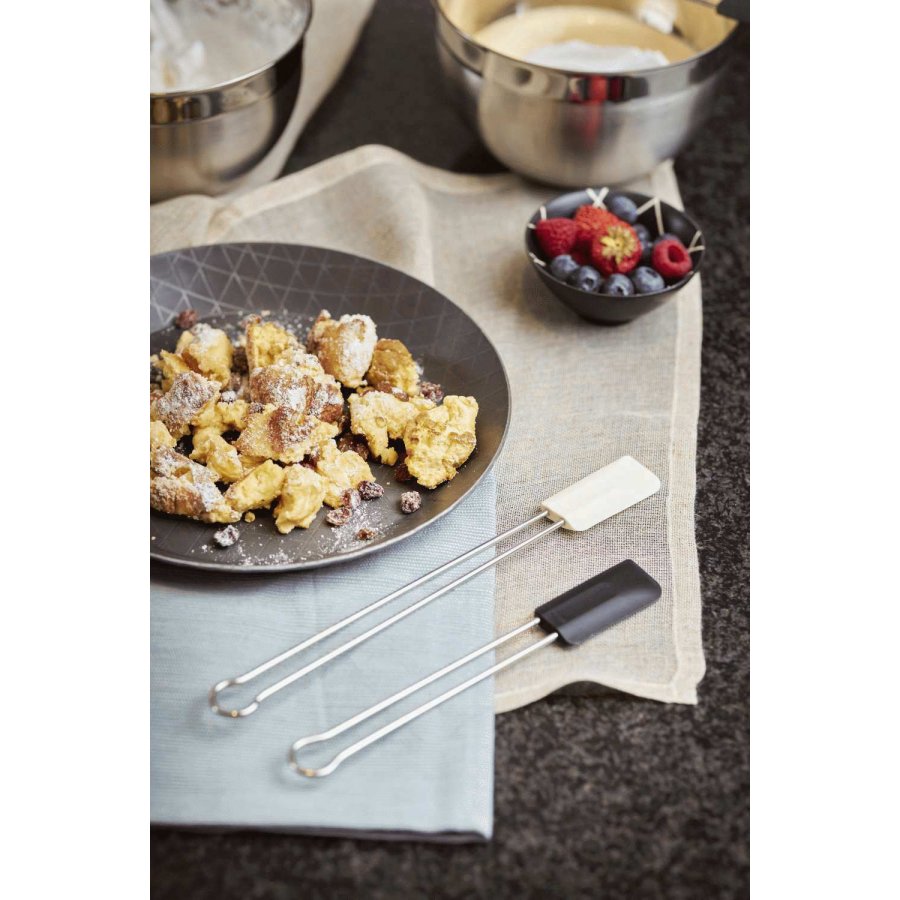 Rsle Spatel/Teigschaber schmal 26 cm, Stahl/Wei