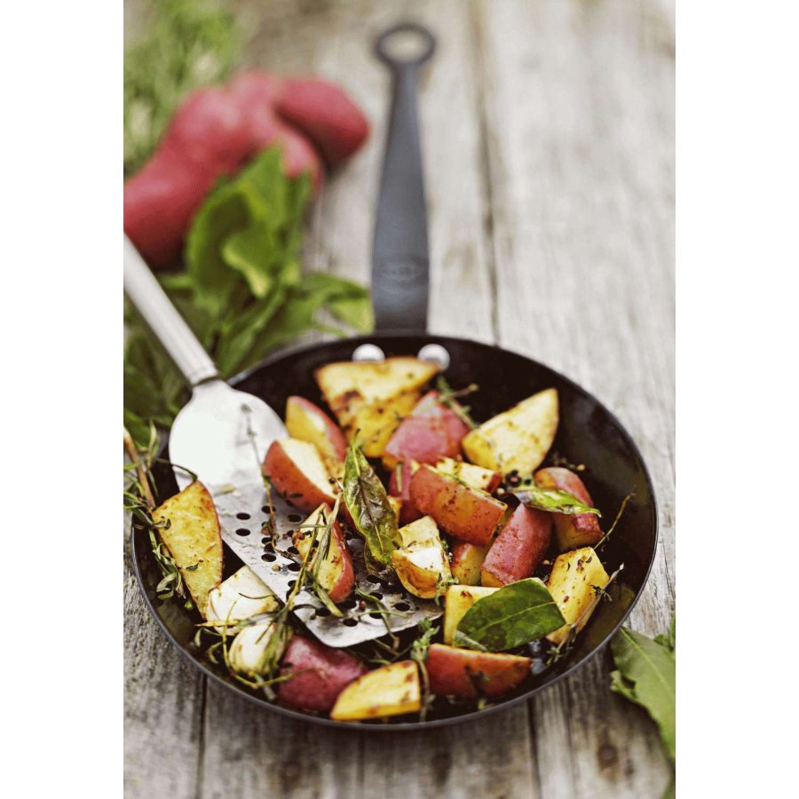 Rsle Pfannenwender mit Lcher und Risse 32 cm, Stahl