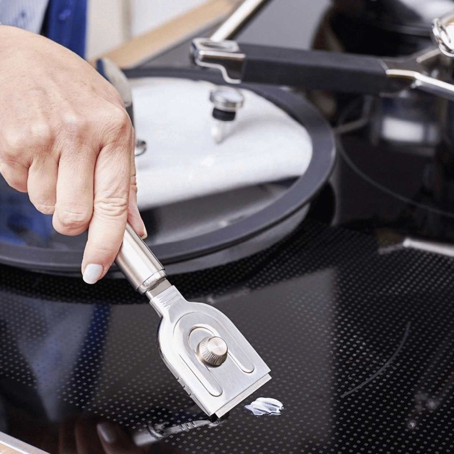 Rsle Reiniger fr Glaskeramik-Kochflchen 19,5 cm, Stahl