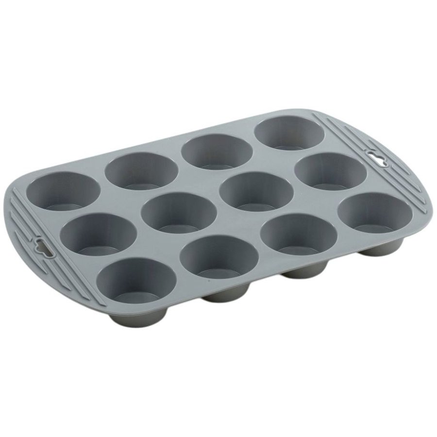 Funktion 12 Lcher Muffinform grau