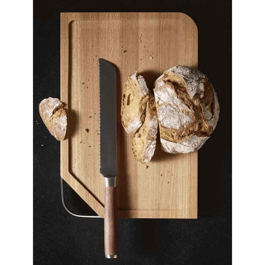 Rsle Schneidebrett mit Griff 32x48 cm, Holz/Stahl