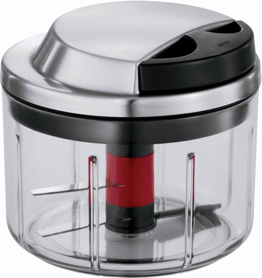 Rösle Multischneider mit Deckel 0,6 l, Stahl/Schwarz