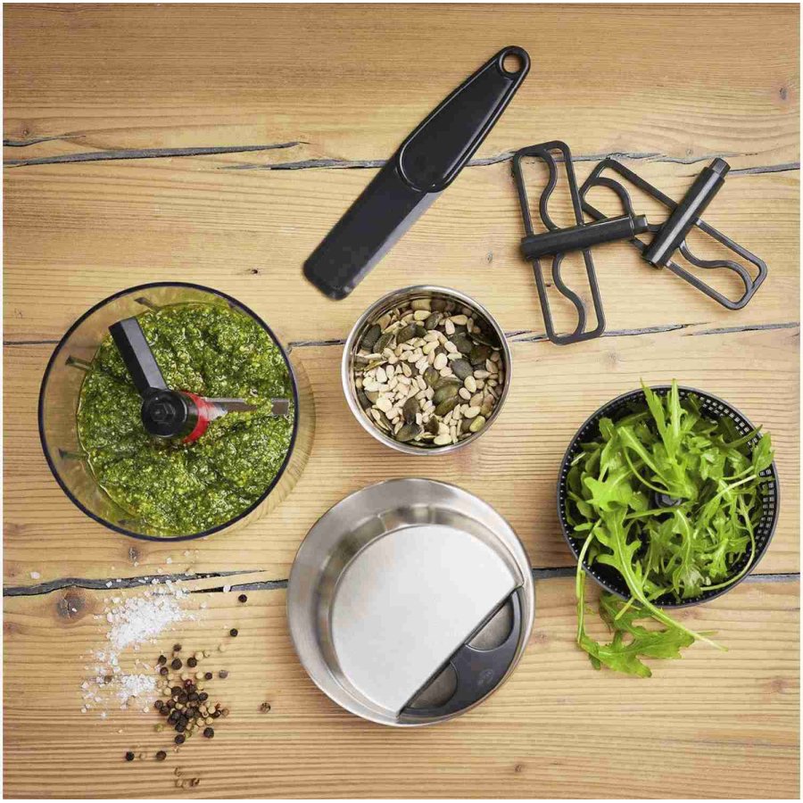 Rösle Multischneider mit Deckel 0,6 l, Stahl/Schwarz