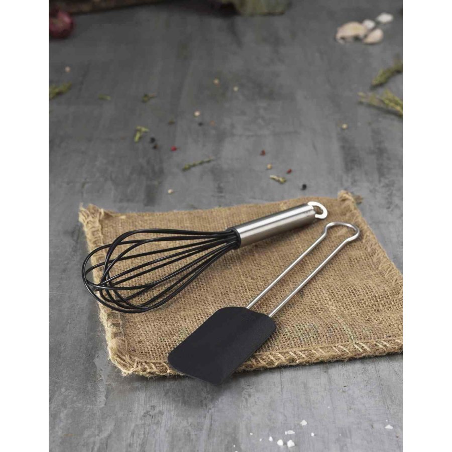 Rsle Schneebesen Ballon mit 12 Fden 27 cm, Stahl/Schwarz