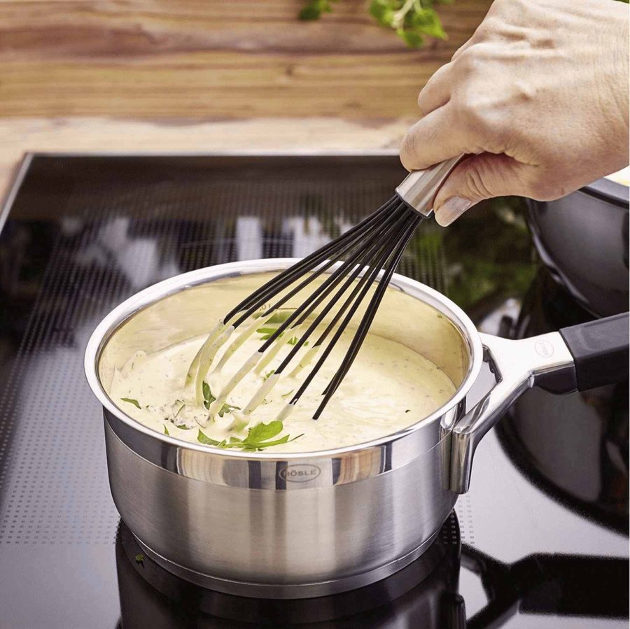 Rsle Schneebesen Ballon mit 12 Fden 27 cm, Stahl/Schwarz