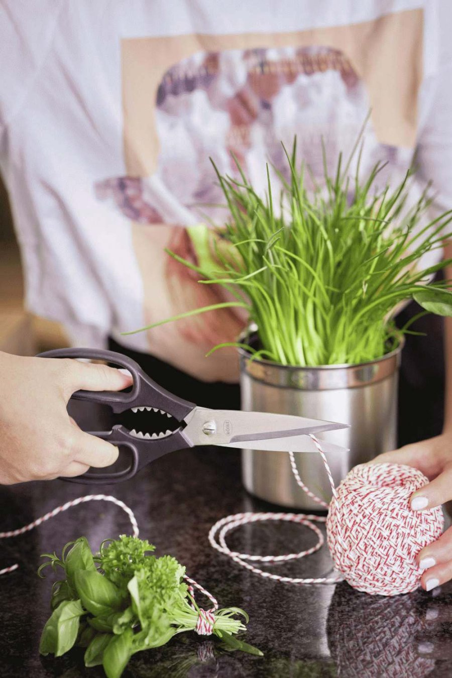 Rsle Kchenschere 22 cm, Stahl/Schwarz