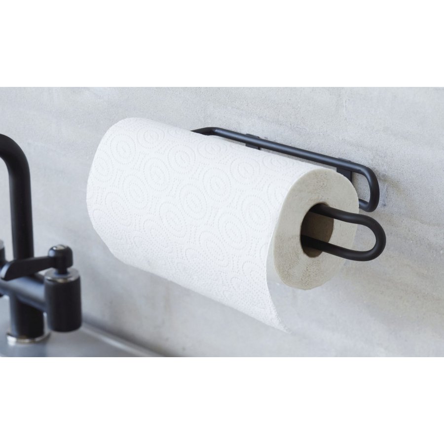 Funktion Wandmontierter Kchenrollenhalter H31,5 cm, Schwarz