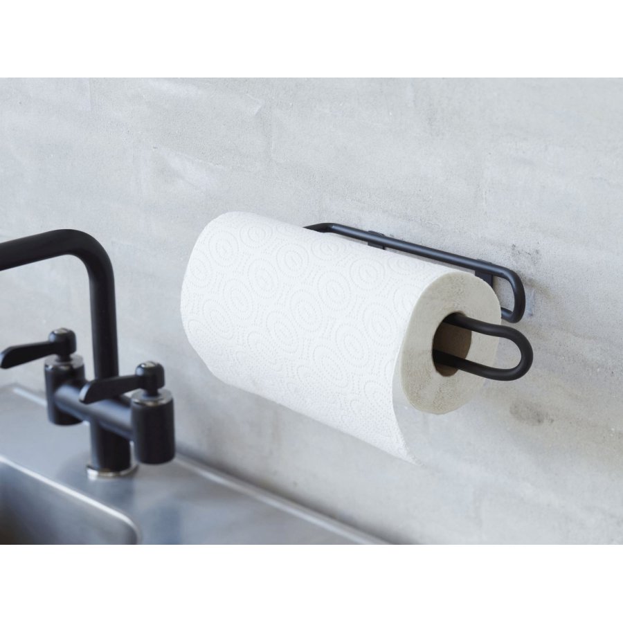 Funktion Wandmontierter Kchenrollenhalter H31,5 cm, Schwarz