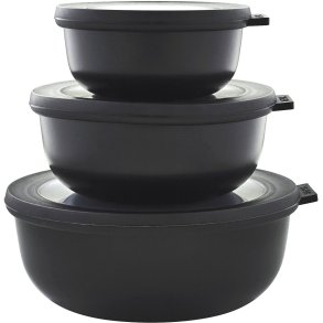 Mepal Cirqula Lav Sklest 3 stk, Sort