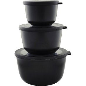 Mepal Cirqula Hj Sklest 3 stk, Sort