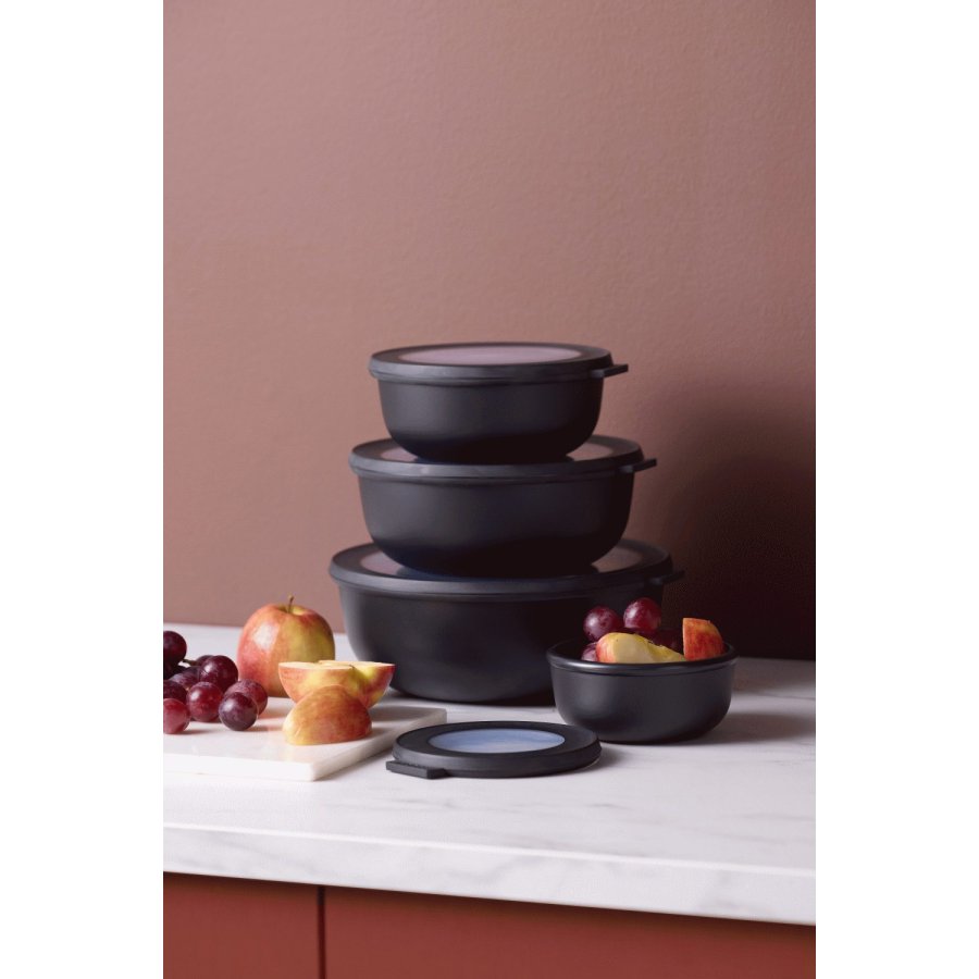 Mepal Cirqula Schlenset 4er Set, Schwarz