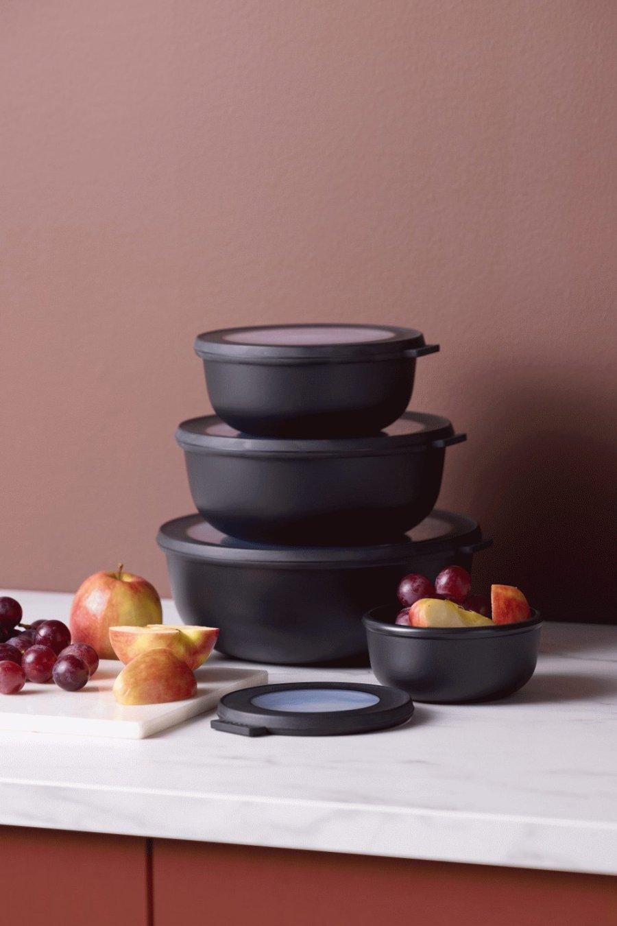 Mepal Cirqula Schlenset 4er Set, Schwarz