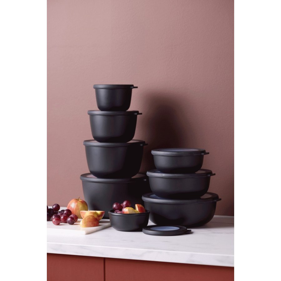 Mepal Cirqula Schlenset 4er Set, Schwarz