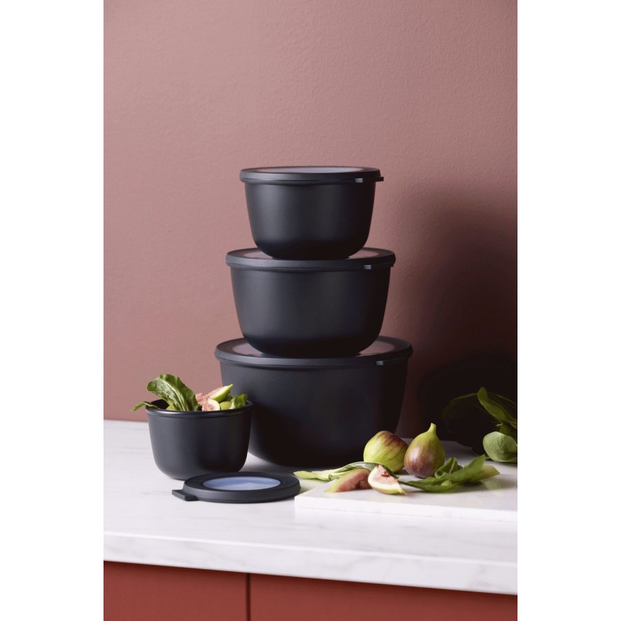 Mepal Cirqula Schlenset 4er Set, Schwarz