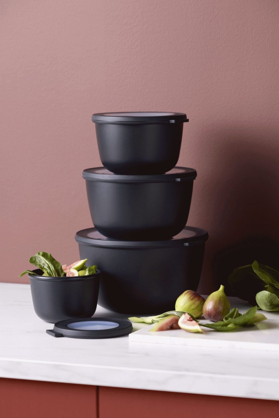 Mepal Cirqula Schlenset 4er Set, Schwarz